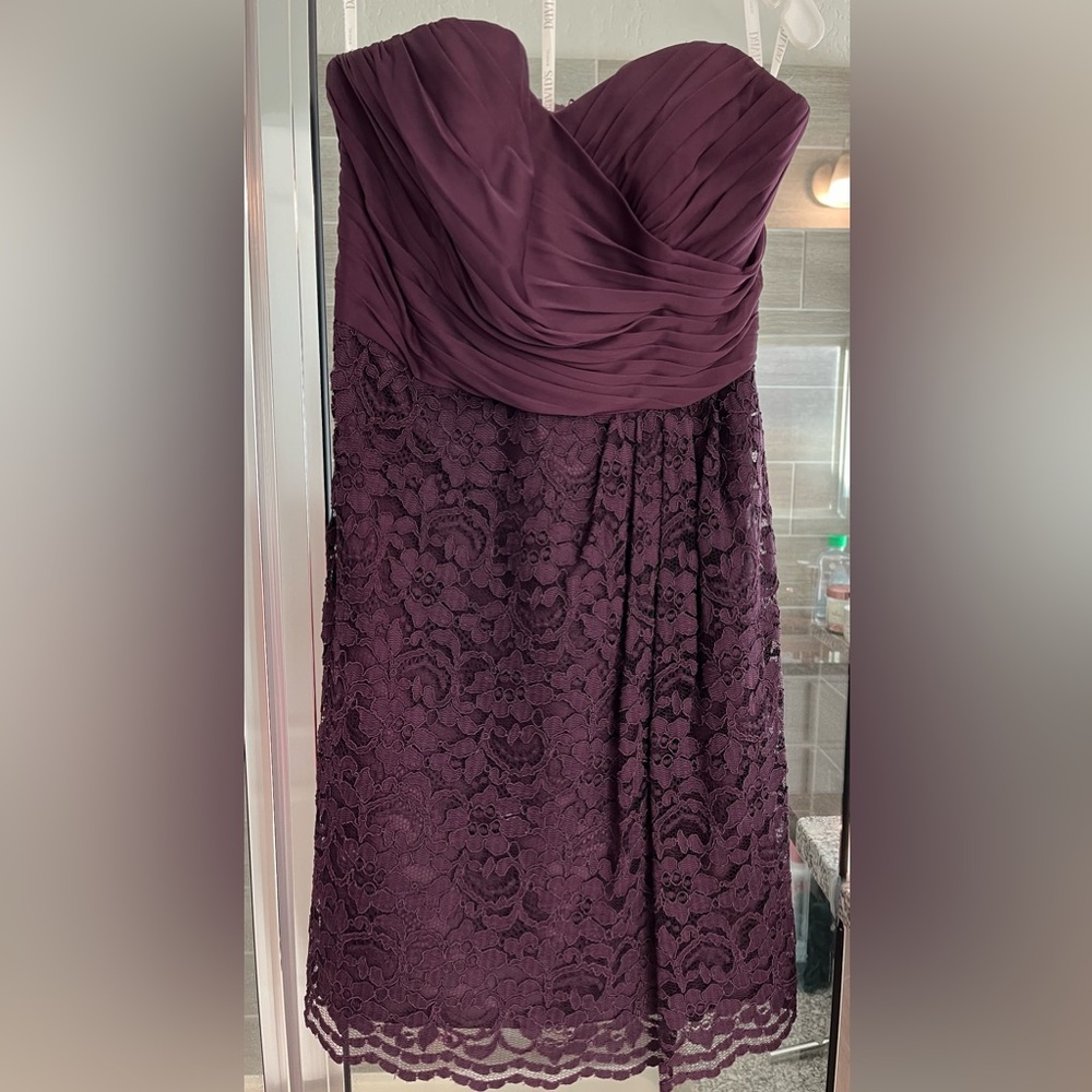 David’s Bridal Bridesmaid Dress. Strapless Size 10